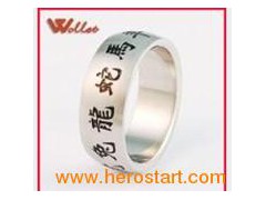 Inscribe Letter Sytlish Steel Jewelry (STR-0177)图1
