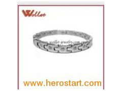 Health Magnetic Stainless Steel Bangle (STB-0009S)图1