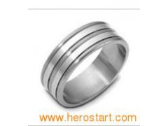 ainless Steel Finger Band Ring (HXR418)图1