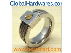 Fashion Men′s Stainless Steel Jewelry Ring (HXR444)图1