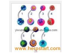Fahion UV Acrylic Navel Belly Ring Jewelry (BCL-053005)图1