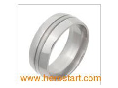 Stainless Steel Finger Band Ring (HXR411)图1
