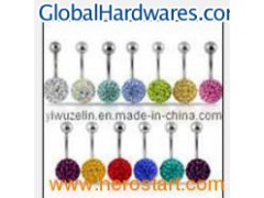 Full Crystal Navel Belly Ring Piercing Jewelry (BCL-053008)图1