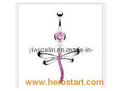 Dragonfly Dangle Belly Ring, Body Jewelry图1