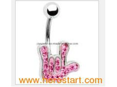 Hand Shaped Navel Belly Ring Body Jewelry图1