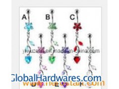 Crystal Navel Ring Body Piercing Jewelry (BCL-060406)图1