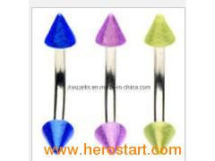 Anodized Titanium Eyebrow Ring Body Jewelry (ECL-060210)图1