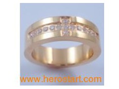 Fashion Jewelry Stainless Steel Ring (HBNR01584)图1