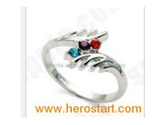 Fashion CZ Cubic Zircon Stainless Steel Finger Ring Jewelry (RZ1258)图1