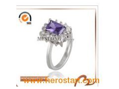 Zircon Gemstone Rings (JZ-1409)图1