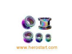 Rainbow Ear Plug Piercing Jewelry (PCL051101)图1