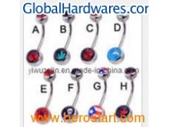 Colorful Crystal Navel Ring Body Jewelry图1