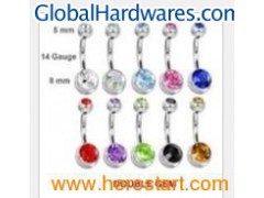 Logo 316L Steel Stainless Navel Belly Rings图1