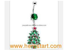 Green Crystal Navel Belly Piecing Jewelry (BCL-052608)图1