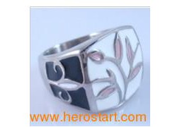 Fashion Jewelry Stainless Steel Ring (HBNR02316)图1