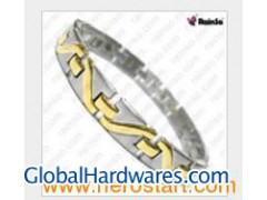 IP Gold Balance Healthy Magnetic Germanium Titanium Bracelet Jewelry (OTB-008SG)图1