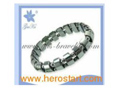 Fashion Magnetic Bracelet with Hematite Beads (GUS-HB-005)图1