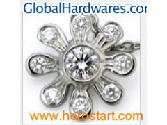 316L Stainless Steel Flower Pendant1图1