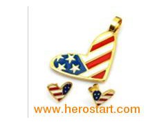 Cute Stainless Steel Jewelry Set (TPSS164)图1
