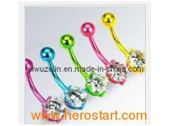 Anodize Titanium Belly Button Ring Body Piercing Jewelry图1