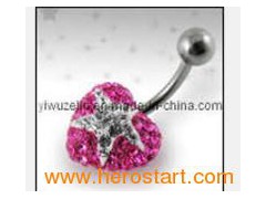 Crystal Navel Belly Ring Body Piercing Jewelry图1
