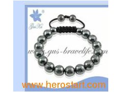 Magnetic Hematite Bracelet (GUS-HB-002)图1