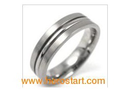 Stainless Steel Finger Band Ring (HXR404)图1