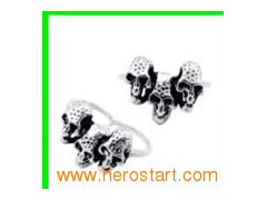 2012 Two Finger Skull Ring (TPSK675)图1