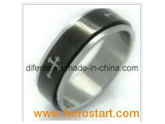 Stainless Steel Cross Ring (RZ8010)图1
