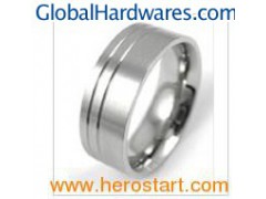 Stainless Steel Finger Band Ring (HXR409)图1