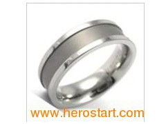 Stainless Steel Finger Band Ring (HXR405)图1
