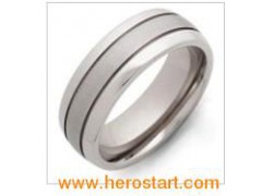 Stainless Steel Finger Band Ring (HXR402)图1