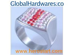 Men Stainless Steel Ring (HBNR01204)图1