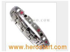 Titanium Fashion Bracelet With Fir (OTB-368SG)图1