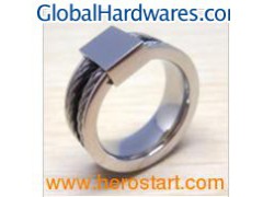 Fashion Men′s Stainless Steel Jewelry Ring (HXR446)图1