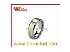Tungsten Ring with Crystal Stone (TSR-0123)图1