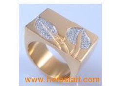 Fashion Jewelry Stainless Steel Ring with CZ Stone (HBNR01326)1图1