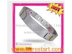Fashion Magnetic Titanium Bracelet (OTB-328SGFIR)图1