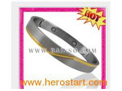 Men′s Stainless Steel Magnetic Bracelet (OSB-900BG)图1