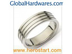 Stainless Steel Finger Band Ring (HXR407)图1
