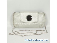 Silver PU Evening Bag图1