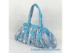 Printed satin handbag图1