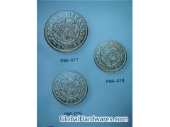 Round leather-imitation button图1