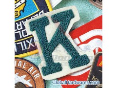 embroideried patch label with iron stick图1