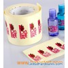 Clear PVC sticker labels for cosmetics fom factory direct