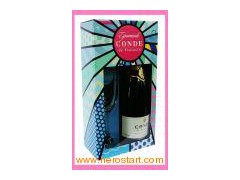 Paper Wine Packaging Box With PVC Window (FT5221)图1