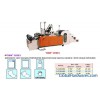 AUTOMATIC COAT-HANGER/PERFORATED ROLLSTOCK BAG MAKING MACHINE  WITH SINGLE REWINDER