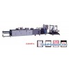BAG MAKING MACHINE TO PRODUCE PATCH HANDLE BAGES, SOFT LOOP BAGS, DRAW BAGS AND DIE CUT BAGS.