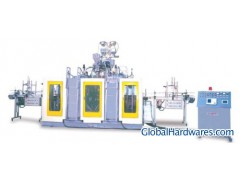 TWO-CAVITY TWIN-STATION BLOW MOULDING MACHINE FOR2L-5L BOTTLES CONTINUOUS EXTRUSION TYPE图1