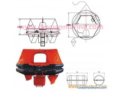 10 Person Throw-overboard Inflatable Liferaft图1